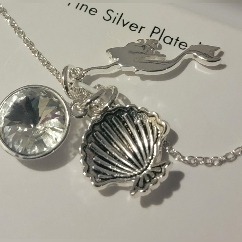 Disney Little Mermaid Charm Bracelet, Silver Plated, Ariel
